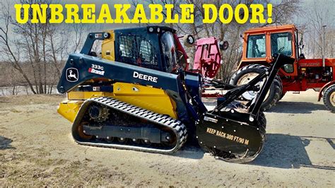 new holland skid steer door|john deere 333g forestry door.